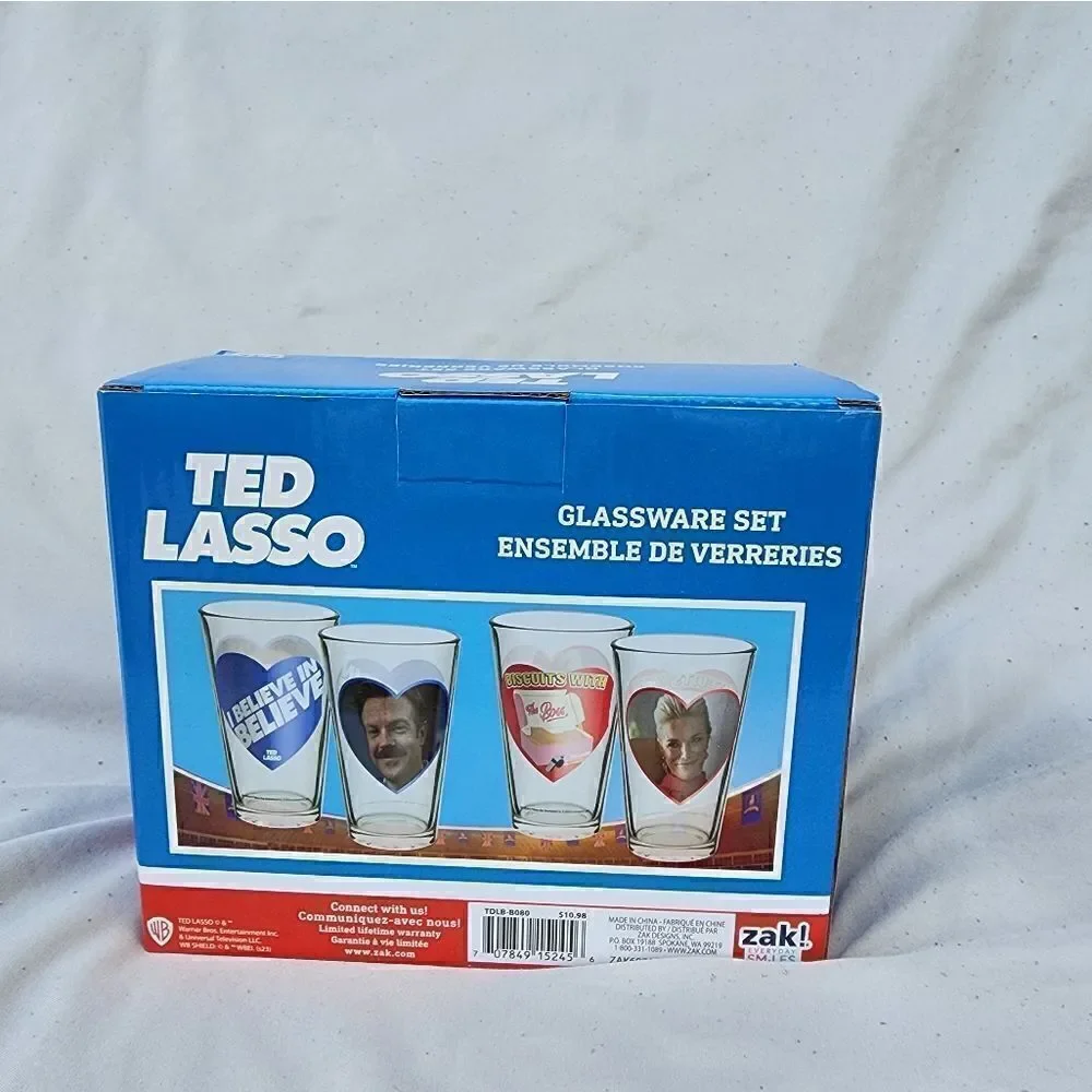 TED LASSO Glassware Set, 16 oz